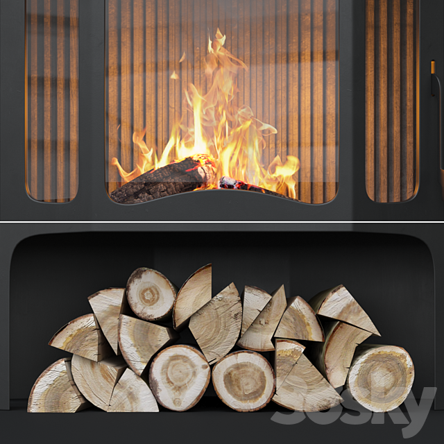 Fireplace MUNICH 3DSMax File - thumbnail 3