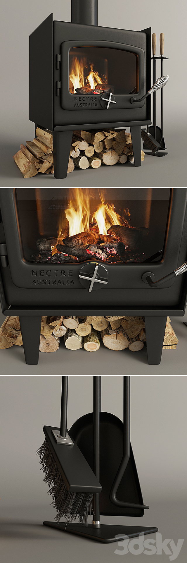 Fireplace nectre 3DSMax File - thumbnail 2