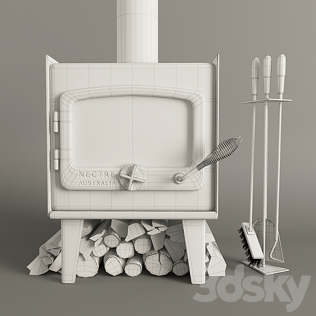 Fireplace nectre 3DSMax File - thumbnail 3