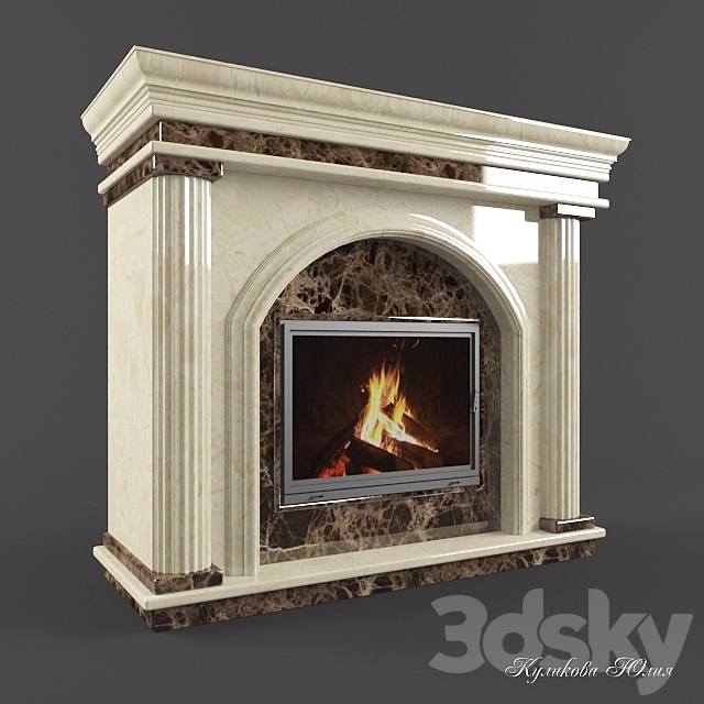 Fireplace No. 18 3DS Max Model - thumbnail 2