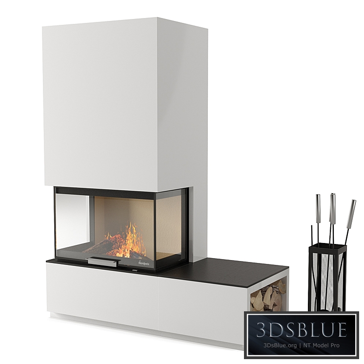 Fireplace Nordpeis 3DS Max - thumbnail 3