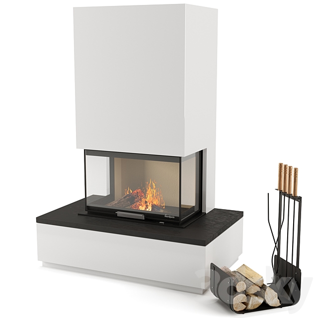 fireplace nordpeis 3DS Max Model - thumbnail 1