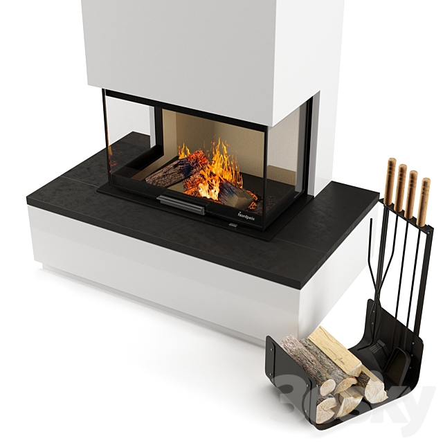 fireplace nordpeis 3DS Max Model - thumbnail 2