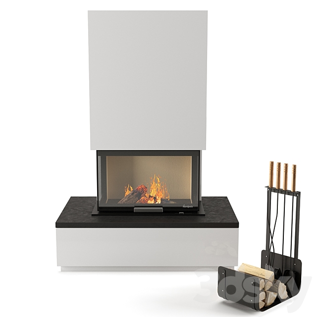 fireplace nordpeis 3DS Max Model - thumbnail 3