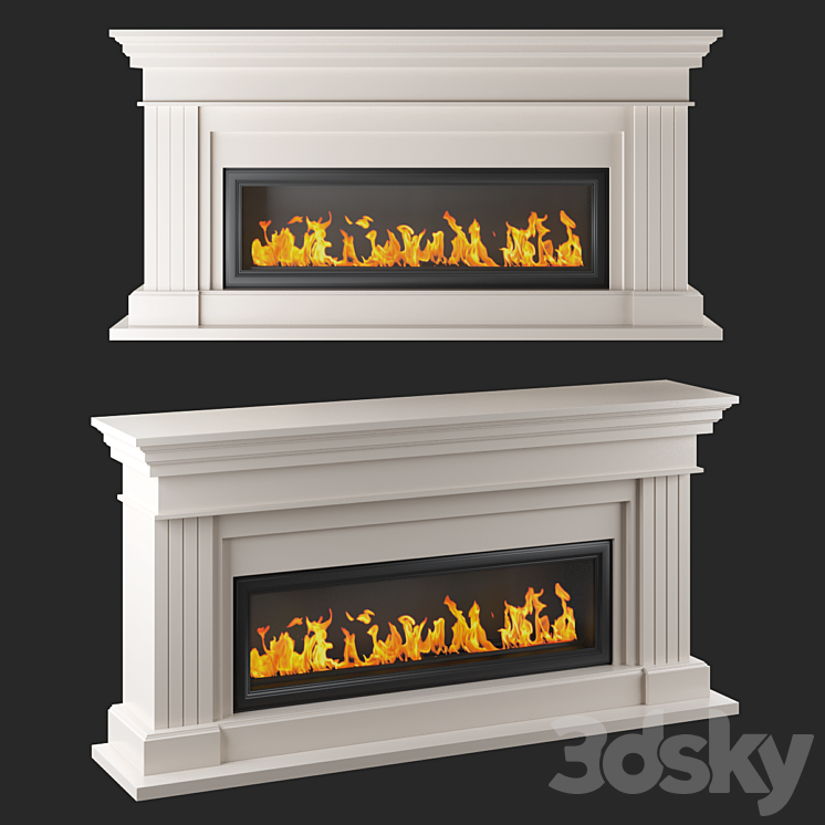 Fireplace RealFlame Ontario 42 3DS Max Model - thumbnail 3