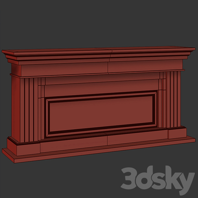 Fireplace RealFlame Ontario 42 3DS Max Model - thumbnail 2