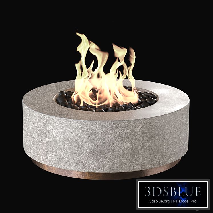 Fireplace set 3DS Max - thumbnail 3