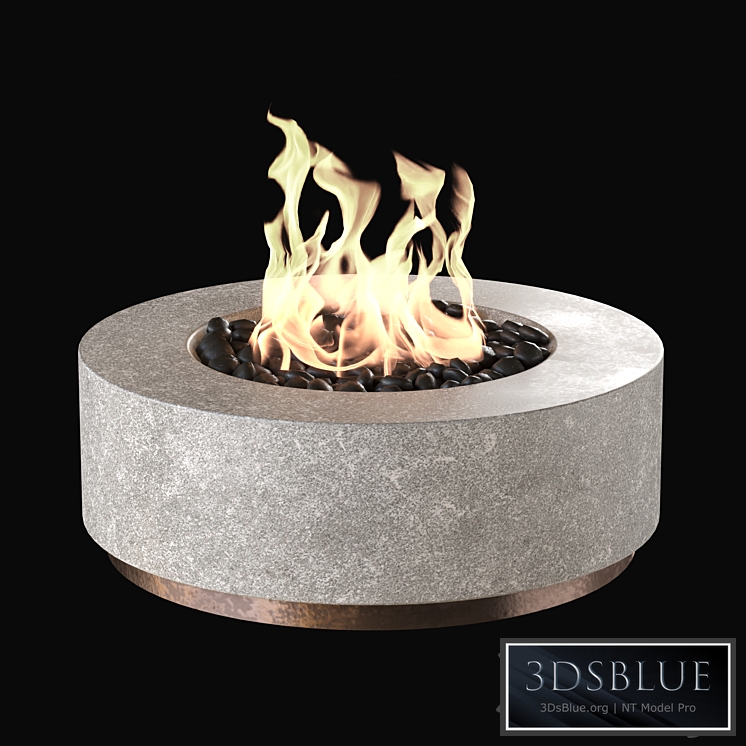 Fireplace set 3DS Max - thumbnail 3