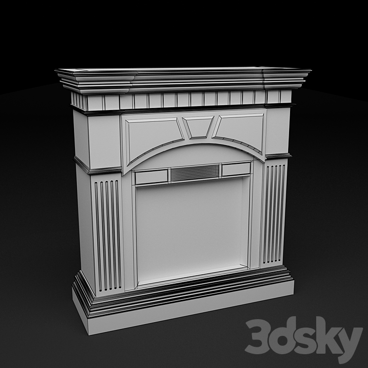 Fireplace SHERWOOD 3DS Max - thumbnail 2