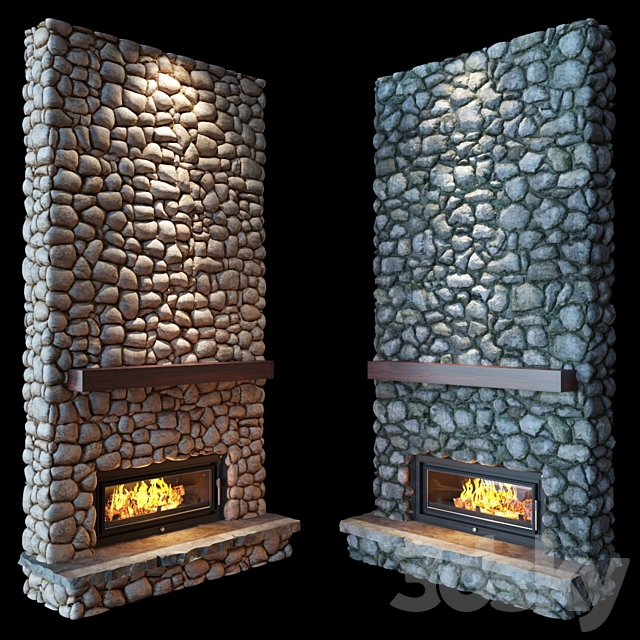 Fireplace (stone) 3DSMax File - thumbnail 1