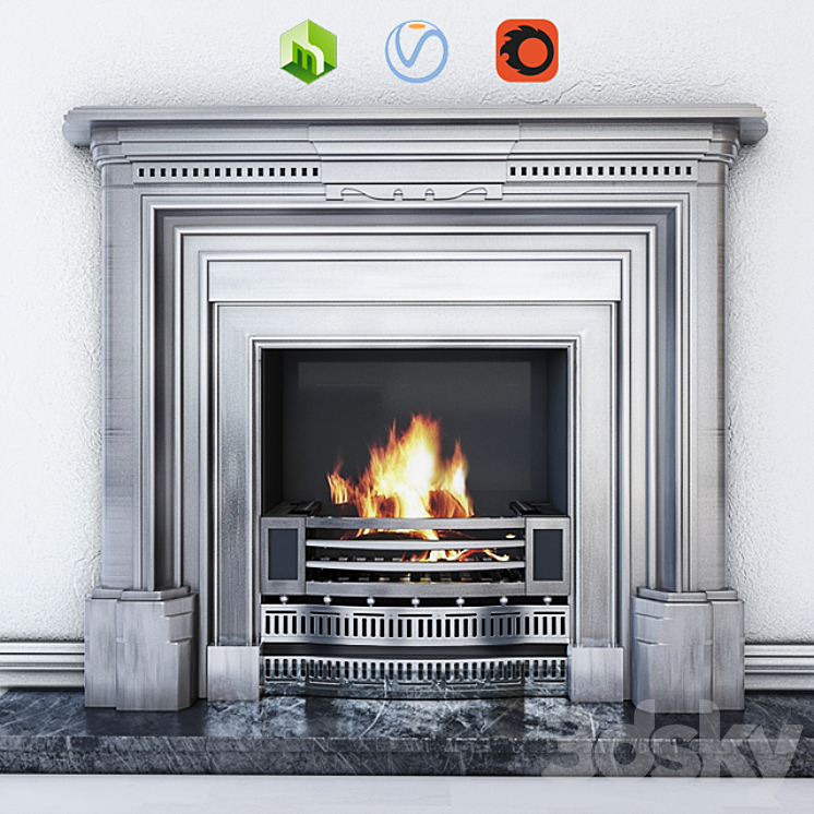 Fireplace Stovax – Knightsbridge 3DS Max - thumbnail 1