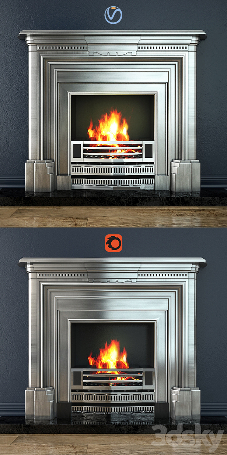 Fireplace Stovax – Knightsbridge 3DS Max - thumbnail 2