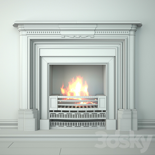 Fireplace Stovax – Knightsbridge 3DSMax File - thumbnail 3