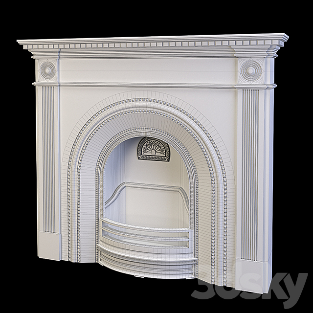 fireplace Stovax Regency 3DS Max Model - thumbnail 3