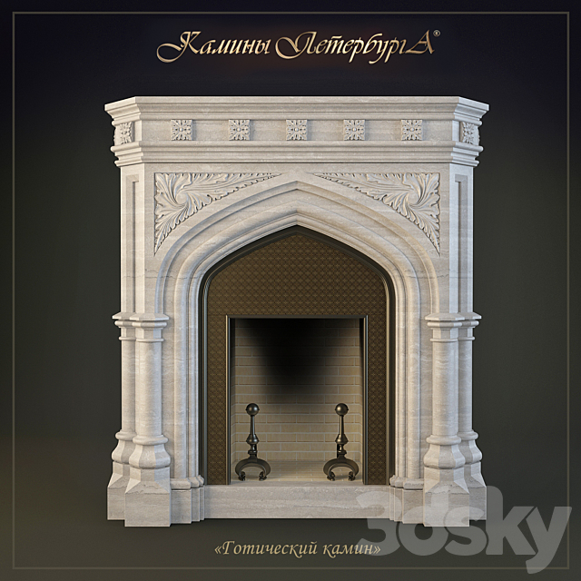 Fireplace workshop “Fireplaces of St. Petersburg” 3ds Max - thumbnail 1