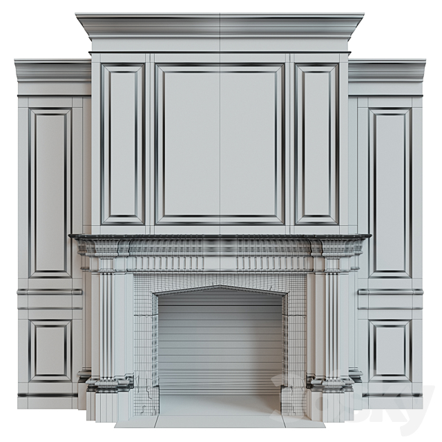 Fireplace_02 3ds Max - thumbnail 3