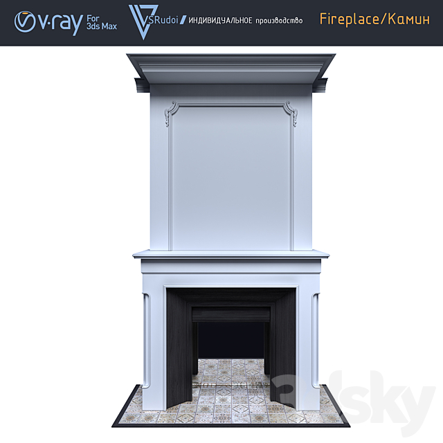 Fireplace_Camines Provence false 3ds Max - thumbnail 1