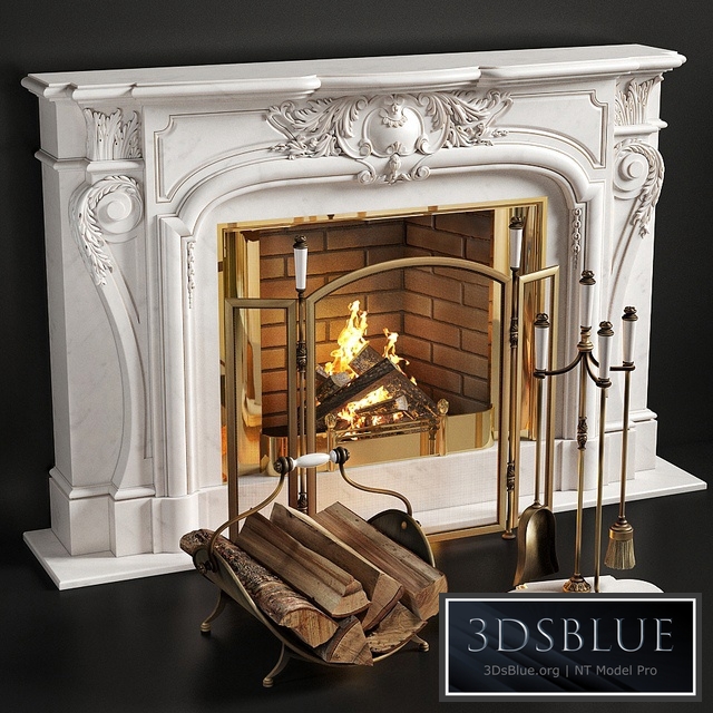 Fireplace_Louis_XIV 3DS Max - thumbnail 3