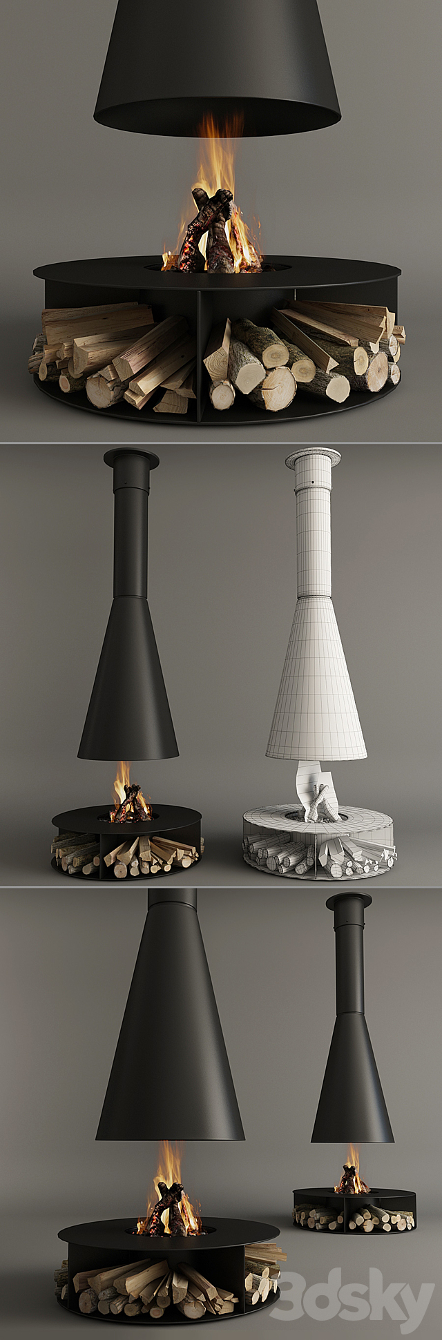 Fireplace_Modern_10 3DSMax File - thumbnail 2