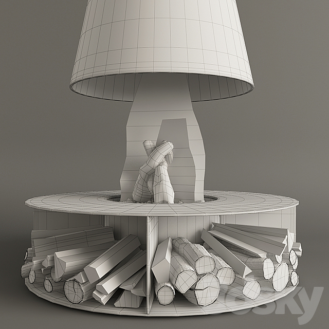 Fireplace_Modern_10 3DSMax File - thumbnail 3