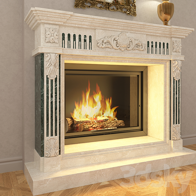 fireplaces. classical 3DSMax File - thumbnail 2