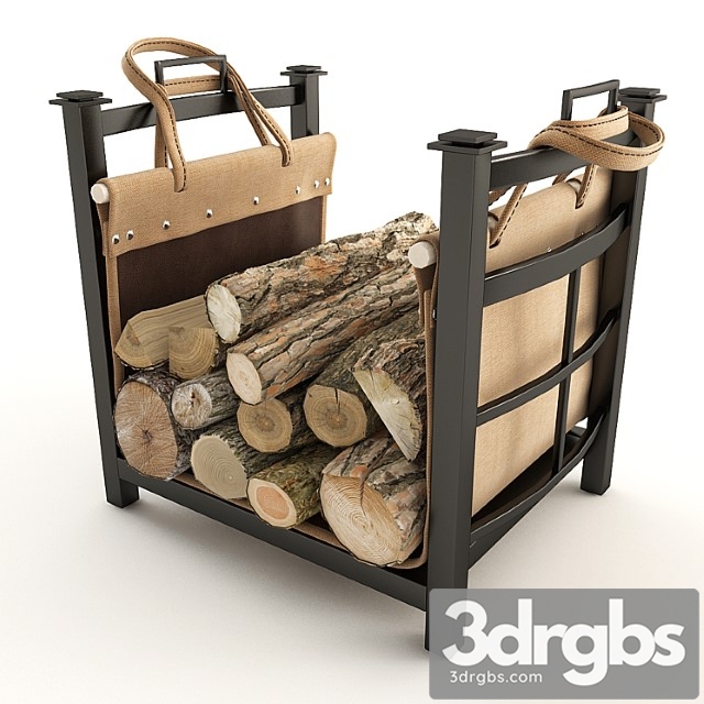 Firewood for fireplace 3dsmax Download - thumbnail 1