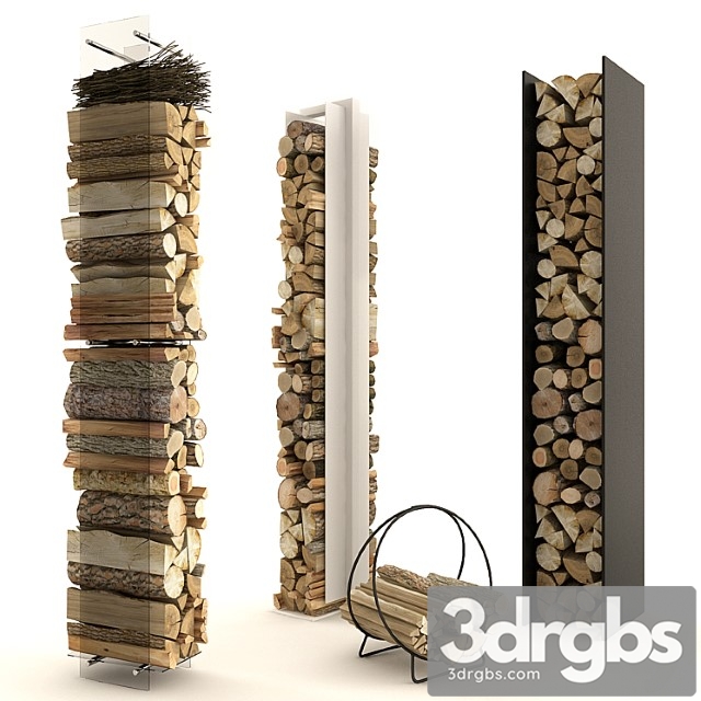 Firewood set 1 3dsmax Download - thumbnail 1