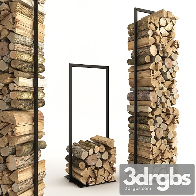 Firewood set 2 3dsmax Download - thumbnail 1