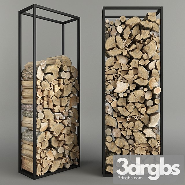 Firewood set 3 3dsmax Download - thumbnail 1