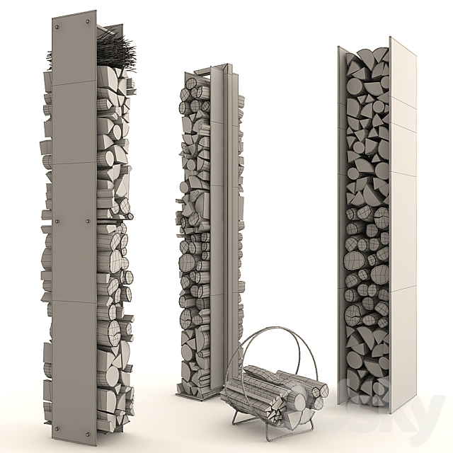 Firewood Set_1 3DSMax File - thumbnail 2