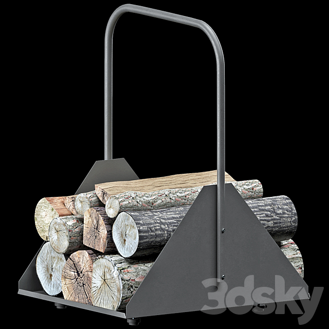 firewood stand 3DS Max Model - thumbnail 2