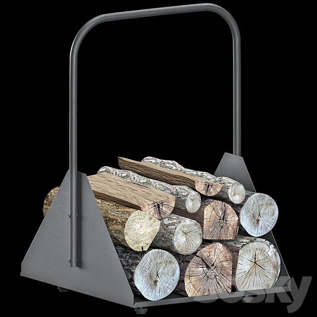 firewood stand 3DS Max Model - thumbnail 3