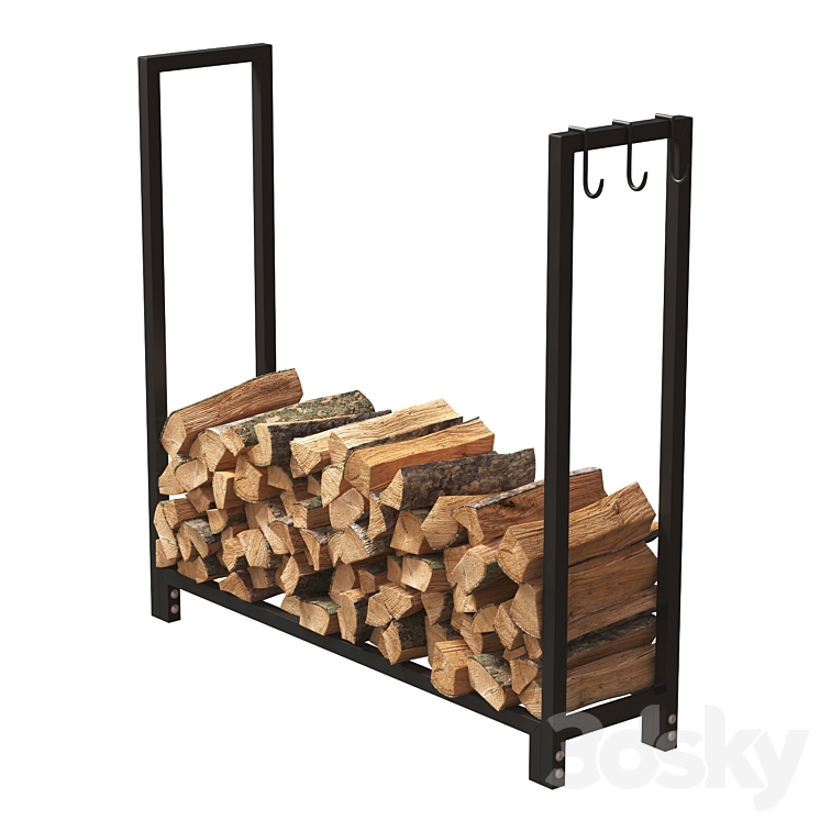 Firewood Storage Rack 2 3DS Max - thumbnail 1