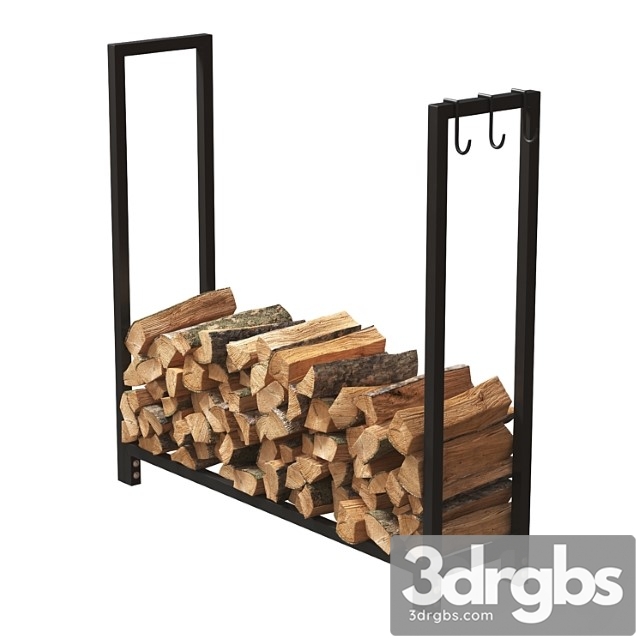 Firewood storage rack 2 3dsmax Download - thumbnail 1