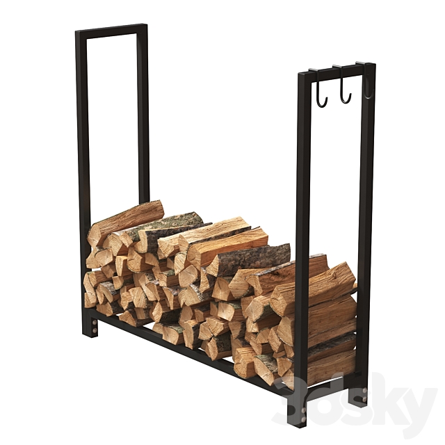 Firewood Storage Rack 2 3DSMax File - thumbnail 1