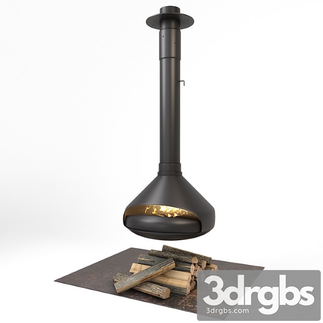 Hanging fireplace ergofocus 3dsmax Download - thumbnail 1