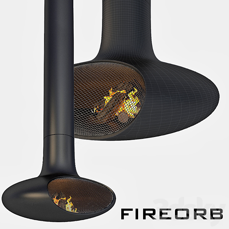 KAMIN FIREORB 3DS Max - thumbnail 1