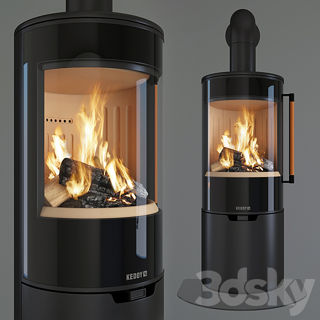 Keddy Fireplace 3DS Max Model - thumbnail 2