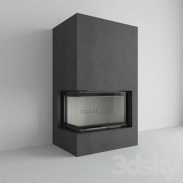 Kratki – Water fireplace MBO PW 15 left BS 3DS Max Model - thumbnail 2