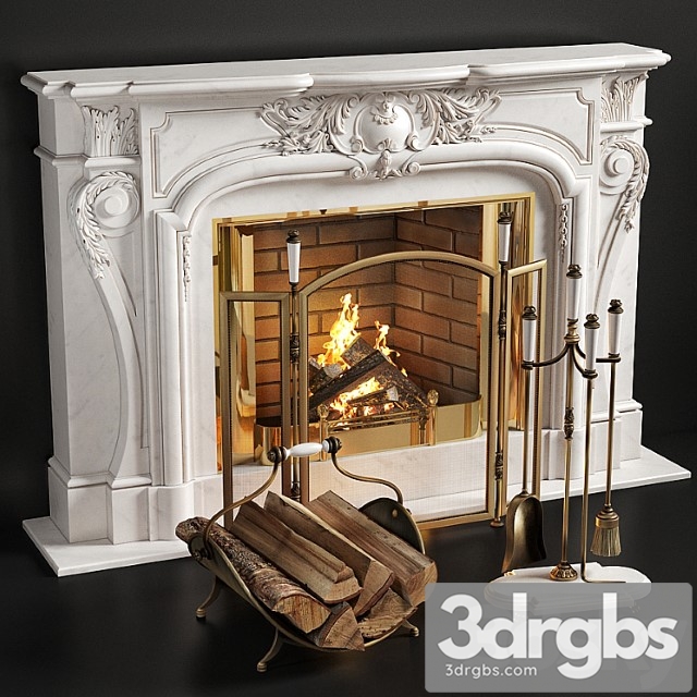 Louis Hive Fireplace 3dsmax Download - thumbnail 1