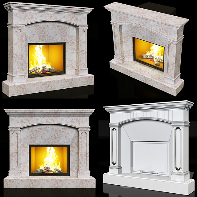 marble fireplace 3DSMax File - thumbnail 1