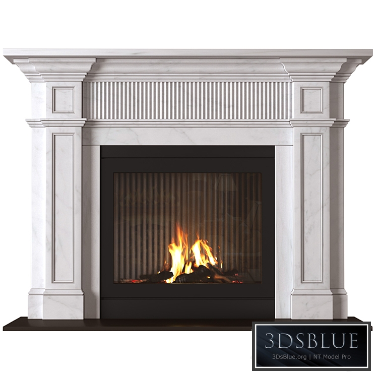 Marble modern Fireplace in Art Deco style. Marble Fireplace modern ArtDeco 3DS Max - thumbnail 3