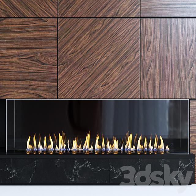 Modern fireplace 13 3DSMax File - thumbnail 2