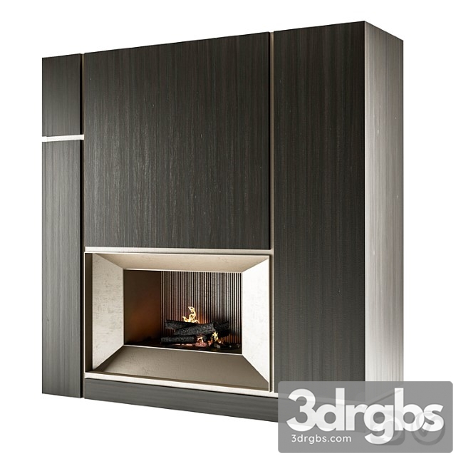 Modern fireplace 5 3dsmax Download - thumbnail 1