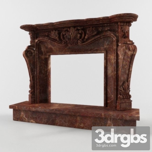 Neoclassical Marble Fireplace 3dsmax Download - thumbnail 1