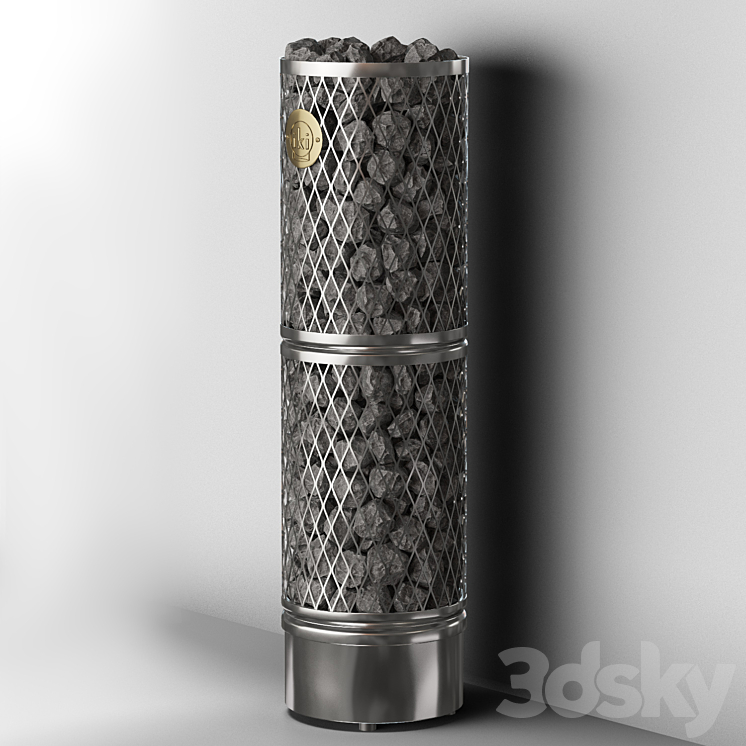 Oven for sauna IKI Pillar 9 kW 3DS Max - thumbnail 2