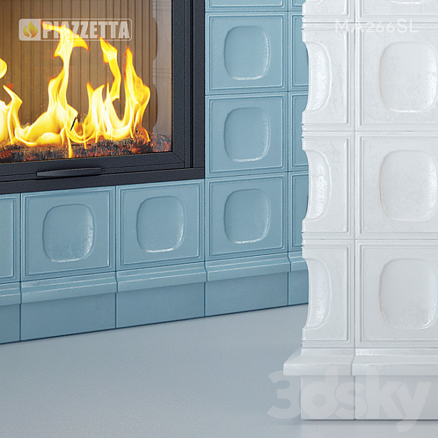 Piazzetta MA266SL Tiled Stove 3DSMax File - thumbnail 3