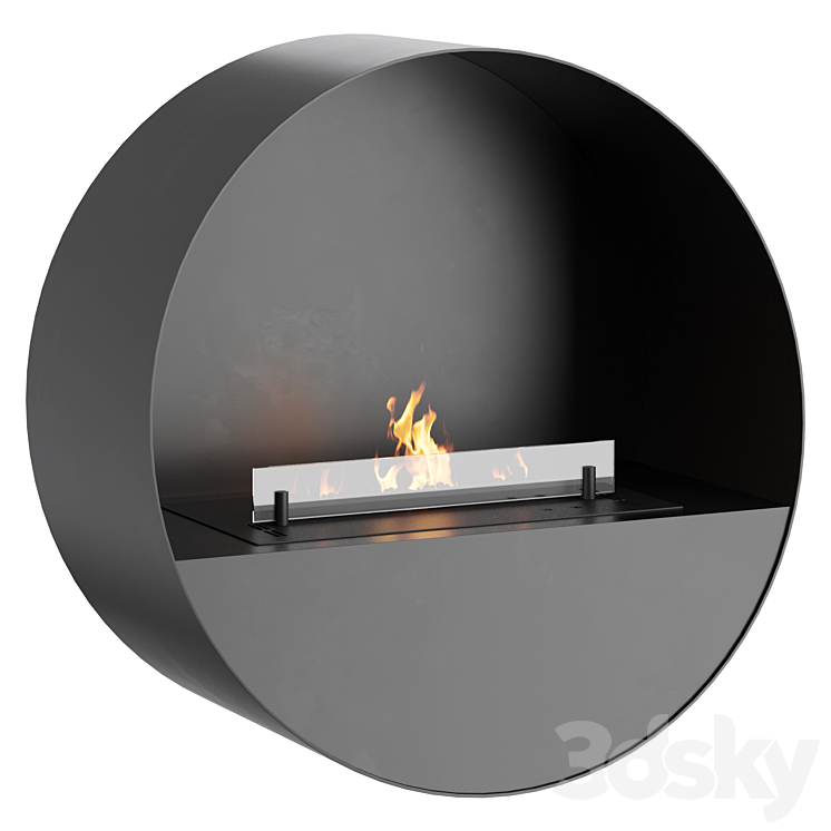 Planika BUBBLE WALL & FLOOR | Fireplace 3DS Max Model - thumbnail 1