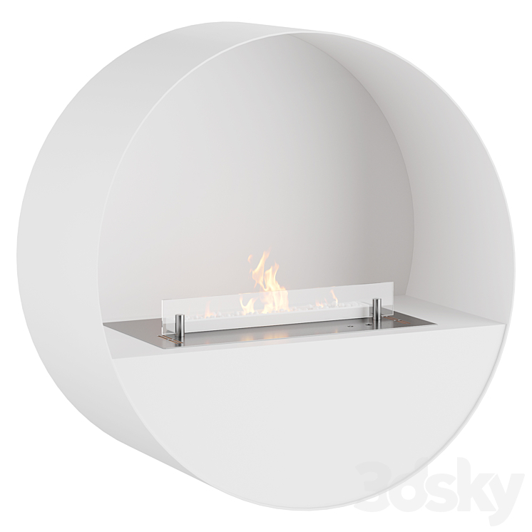 Planika BUBBLE WALL & FLOOR | Fireplace 3DS Max - thumbnail 2