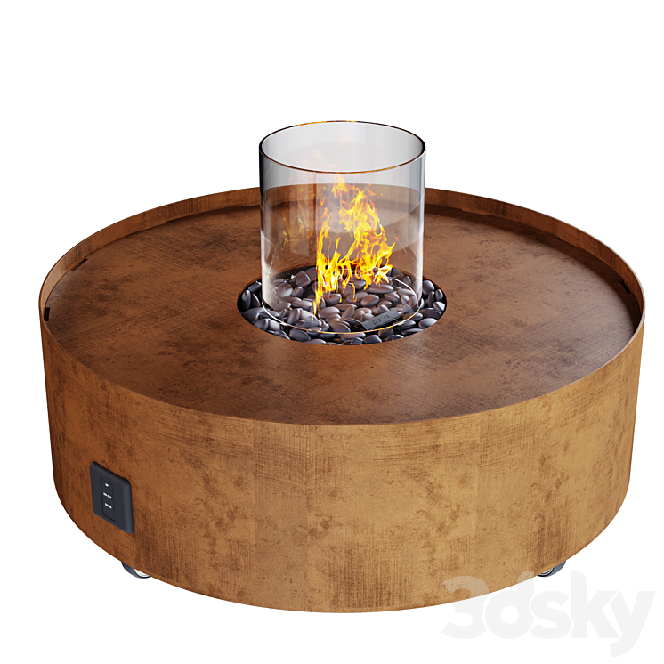 Planika GALIO FIRE PIT CORTEN 3DS Max Model - thumbnail 1